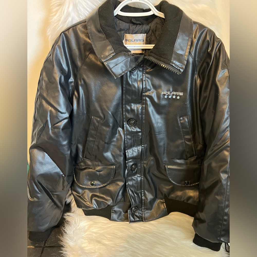 Vintage Polaris Quality Fashions Leather Like Jacket Size Med